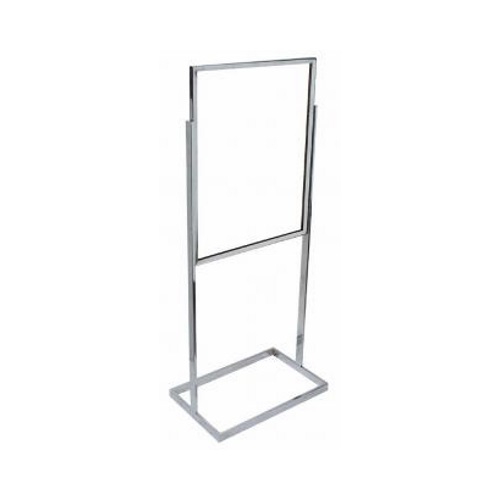 FREESTANDING HEAVY DUTY SIGN HOLDER 22X28 CHROME - Matthews Store ...